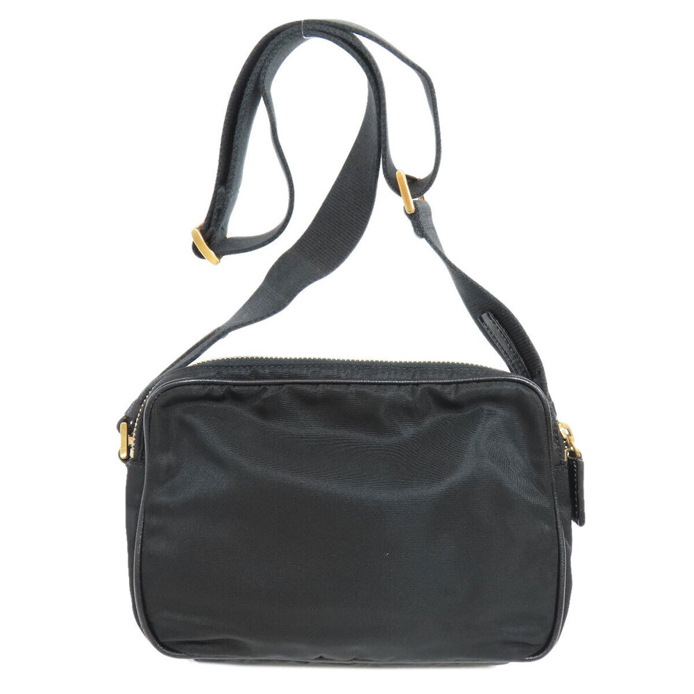 Prada leather Tessuto Bag black trim Crossbody Black